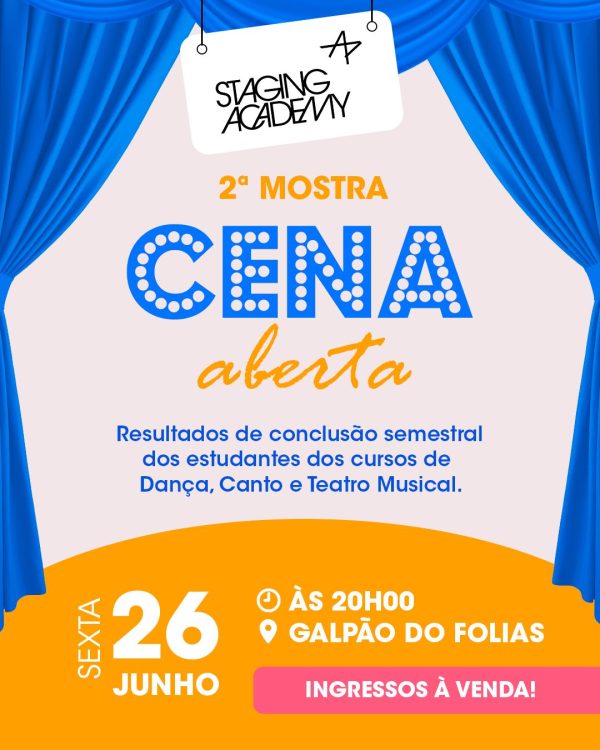 Cartaz do 2ª Mostra Cena Aberta