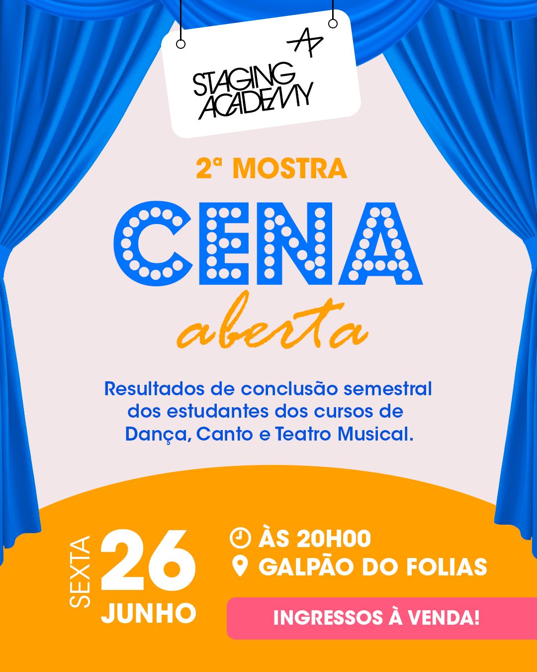Cartaz do 2ª Mostra Cena Aberta