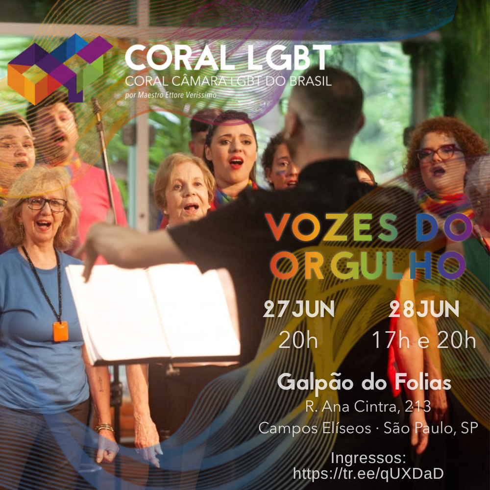 Cartaz de divulgação de Vozes do Orgulho
